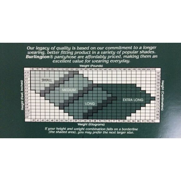 Burlington Sheer Legacy Pantyhose Long Navy Blue Tummy Hip Control Sandalfoot - Picture 3 of 3